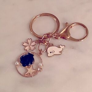 Nautical Detachable Purse Keychain.